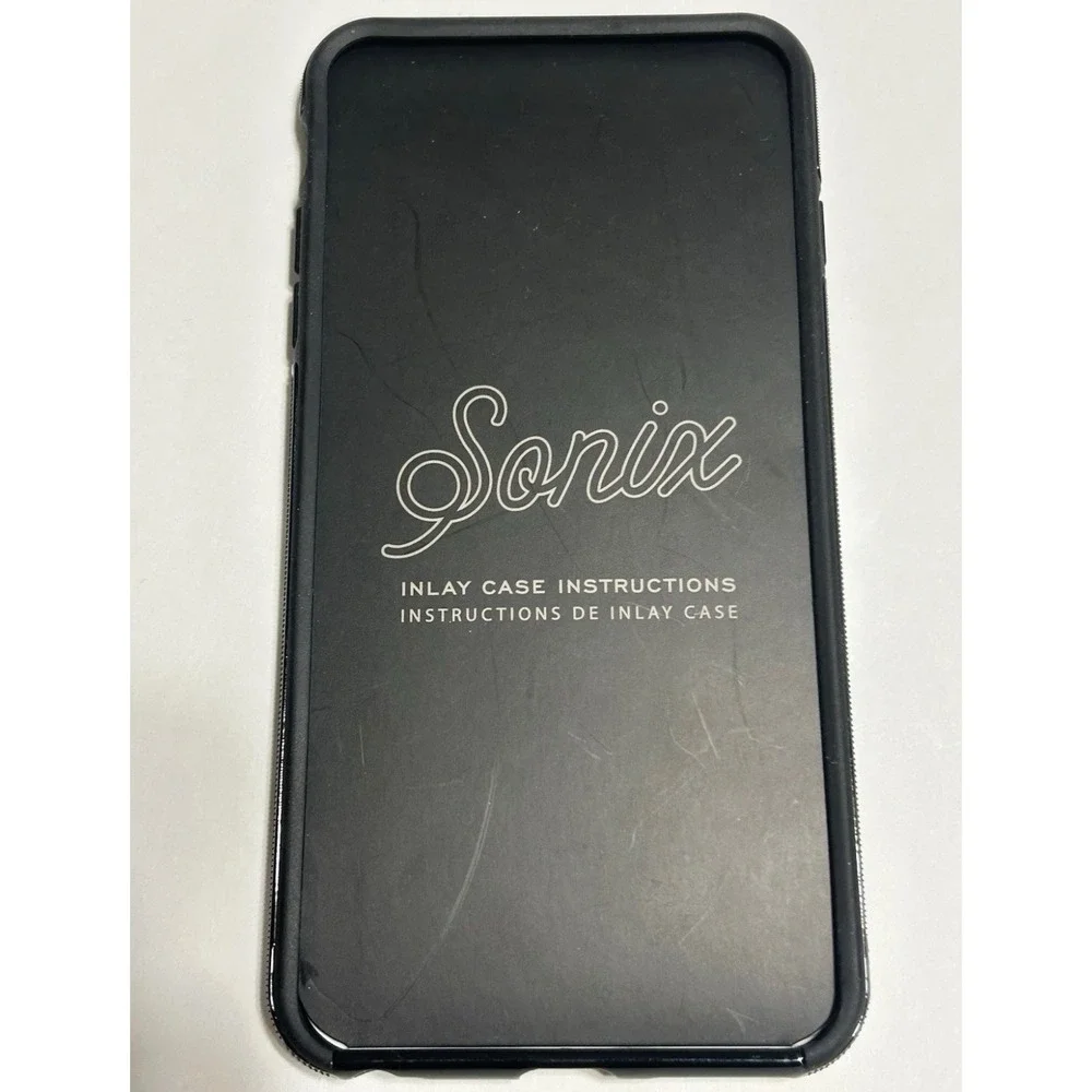 Sonix iPhone 6 Plus 6s Plus Case Inlay Pansy Floral Black Gold White Protective